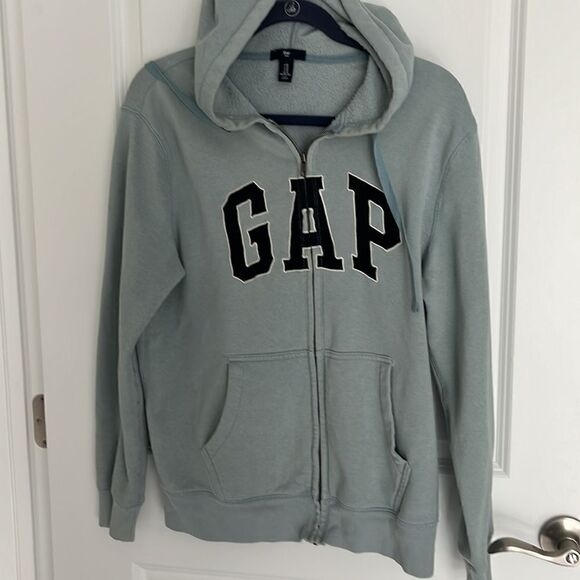 GAP Hoodie Applique Embroidered Letters New England Sky Color Unisex - Picture 4 of 10